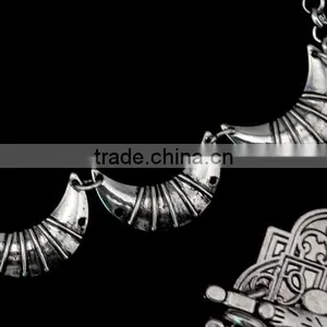 2016 Fashion Women Jewelry Chain Crystal Chunky Statement Bib Vintage Necklace thumbnail-5