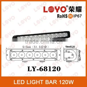 Hot ! Single Row 10W Each Off Road LED Light Bar, 20.3'' 120W Led Driving Light Bar thumbnail-1