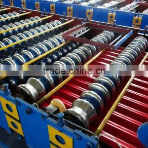 Color Steel Glalvanized Metal Aluminum Glazed Trapezoidal Tile Sheet Roof Wall Panel Double Layer Roll Forming Machine thumbnail-4