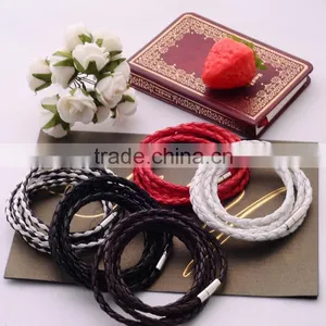 <<<2016 Hot Sale Fashion Women Men Colorful Multilayer Wave Leather Bracelets/ thumbnail-1