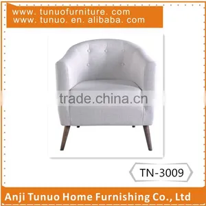 Tulip Armchair,patchwork Back Cushion, KD Rubber Wood Legs and Moveable Seat Cushion.TN-3009 thumbnail-1