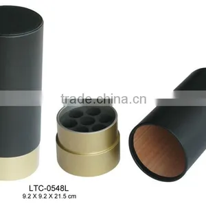 Custom Leather Cigar Tube Wholesale Smoking Gift Set Travel Cigar Tube thumbnail-1