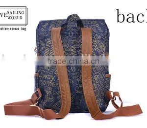 Large Capacity Unisex Handmade Canvas Laptop Bag & Backpack thumbnail-3