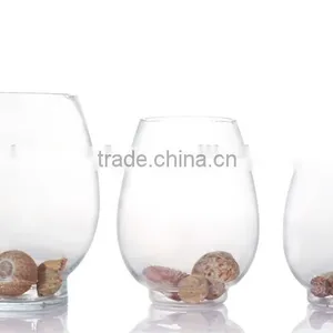 Hot Seller Glass Egg Shaped Fish Bowl thumbnail-1
