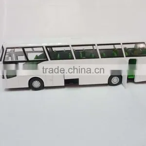 1-60 White Scale Replica Bus thumbnail-1