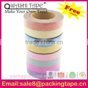 Custom Printed Glitter Adhesive Tape Star Pattern thumbnail-1
