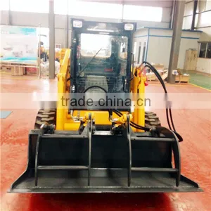 Hot Sale Wheel Chinese Skid Steer Loader With 4 in 1 Bucket thumbnail-5