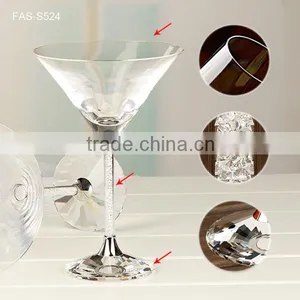 275 ml Lead-free Crystal Vodka Glass / Diamond Cocktail Glass / Martini Glass thumbnail-3