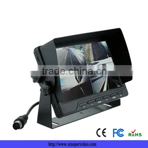7 Inch Display LCD 4 CH Car Quad Monitor With Sun Visor CS-S751TMQ thumbnail-1