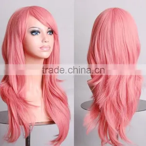 Cosplay Costume Long Pink Body Wave Wig N372 thumbnail-1