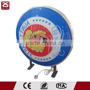 Wall Mounting Advertising Outdoor Round Led Lightbox Signs thumbnail-1