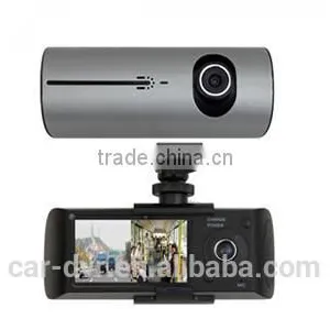 2.7 "TFT 140 Degree Wide Angle X3000 720p G-sensor GPS Dual Camera CE ROHS FCC Car Camera With Sim Card thumbnail-3