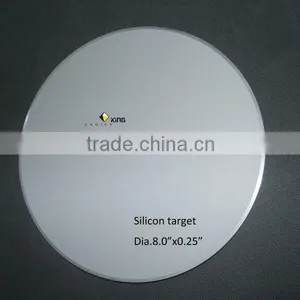 Mono Crystal Si Target With Chamfer Dia.8.0"x0.25" thumbnail-1