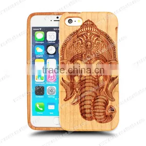 Yuanzhao Hot Sell Cherry Wood Mobile Parts Smartphone Case/Cellphone Case for Iphone 6 thumbnail-1
