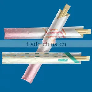 9" Disposable Tensoge Half Paper Bamboo Chopsticks for America thumbnail-3