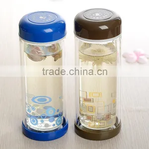 Heat Resistance Double Wall Glass Bottle Dual Insulated White Glass Bottle thumbnail-2