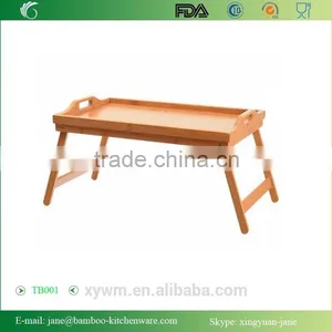 Bamboo Bed and Breakfast Tray With Folding Legs thumbnail-1