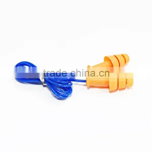 Mashroom Silicone Ear Plugs, Safety Ear Plugs With Cord, Ear Plugs for Swimming CE thumbnail-2