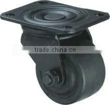 Black Big Cowboy Light Duty Nylon Swivel Caster For Furniture Industrial thumbnail-1