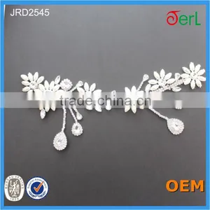 Hot Sale Unique Design Rhinestone Crystal Lace Trimming for Garment Decoration thumbnail-1