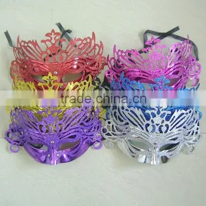 Manufacturer - Cheap Dance Party Mask - Halloween Mask of Venice - Gold Crown Mask thumbnail-1