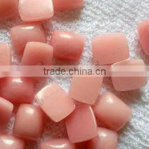China Pink Opal Rectangle Cabochon for Bezel Jewelry thumbnail-3