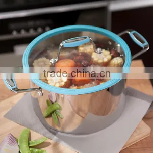 Vantage Design- High Quality 16cm/20cm/24cm Cookware Set With Impact Bonding Bottom and Silicone Handle/saucepan and Casserole thumbnail-5