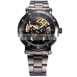 Luxury Full Steel Analog Auto Mechanical Wristwatch Men Automatic Watch thumbnail-1