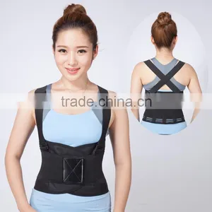 Double Posture Fitness Neoprene Lower Back Support Lumbar Brace Belt thumbnail-1