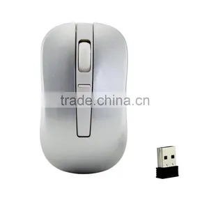 White Gaming Mouse Slim 2.4G Wireless Mouse With USB Receiver thumbnail-1