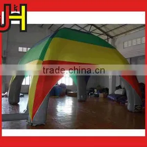 Factory Made PVC Tarpaulin Colorful Inflatable Spider Tent For Camping thumbnail-3
