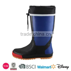 Men Durable Rubber Rain Boots With Cuff Sailing Boots thumbnail-1