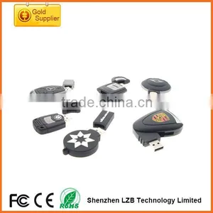 Hot Selling PVC Usb Flash Disk!Gold PVC Usb Flash Drive For Promotion With Your Logo thumbnail-1