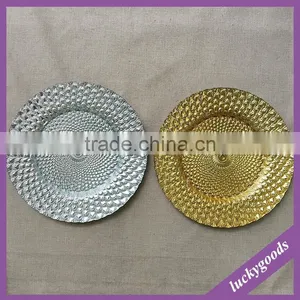 Wholesale Fancy Dishes Silver Gold Glass Dish Plate thumbnail-4