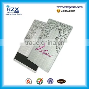 Whosales Silver Color Metal Business Card With Cutting thumbnail-1