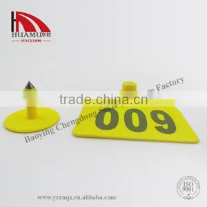 TPU Ear Tag for Buffalo in Yellow 49*43 mm thumbnail-1