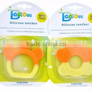 BPA Free Wholesale Cheap Silicone Baby Teether Toys Natural Rubber For Baby thumbnail-1