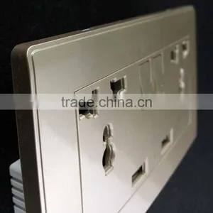 British Standard Double 13A Electrical Outlet Wall Switched Socket thumbnail-4