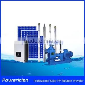 Farm Irrigation Solar Solution Fetch Water By Solar 94M Head Lift With Solar Pump Inverter IP65 thumbnail-1