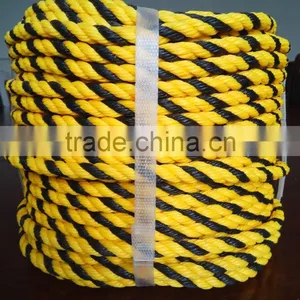 Black Yellow 12mm Diameter pe Tiger Rope for Janpan Market thumbnail-1