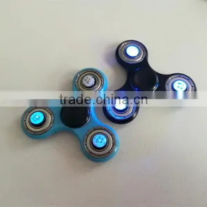 699 New Type Tri Led Hybrid Ceramic Bearing Spinner Led Glow Light Hand Fidget Spinners Spinner Toy thumbnail-3
