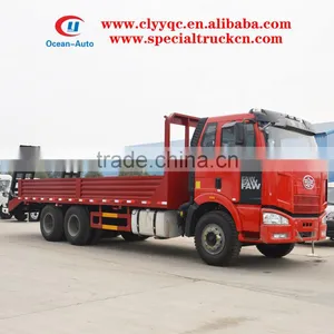 FAW 6X4 Heavy Flat Bed Tow Truck With Playload 15ton for Sale thumbnail-1