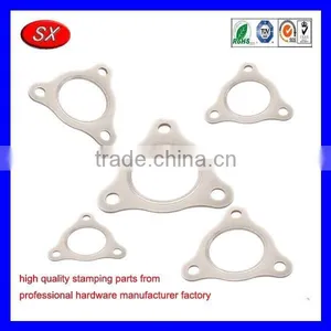 OEM 3 Bolts Gaskets Carbon Steel Nickel Plating Gasket Automotive Cover Part thumbnail-2
