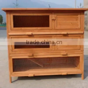Three Floor Large Wooden Rabbit House thumbnail-1