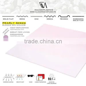 Greenhouse Polycarbonate Plastic Sheet (Pearly GREEN Solid Flat) thumbnail-1