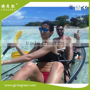 China Supplier New Style no Inflatable PC Crystal Transparent Canoe Kayak thumbnail-5