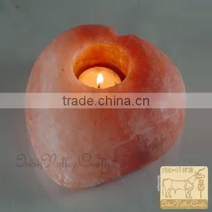Salt Candle Holder, Crystal Candle Holder,Rock Candle Holder,Holiday Decoration thumbnail-1