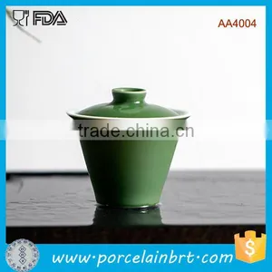 Chinese Bamboo Style With Lid Ceramic Tea Cup thumbnail-1