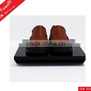 Custom Black Acrylic Shoes Display With Thick Base thumbnail-2