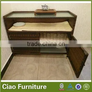 Luncheonette Furniture Rattan Kitchen Cupboard thumbnail-1
